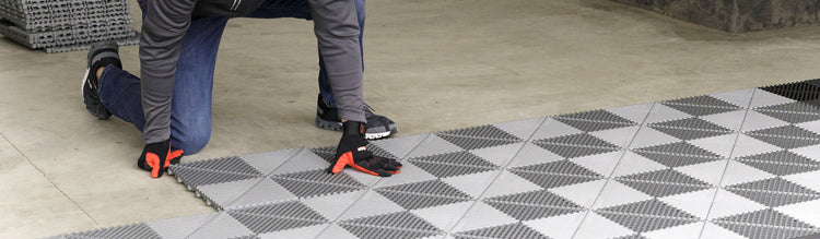 Tiles arrive in 3-5 business days, complete your garage project in hours
